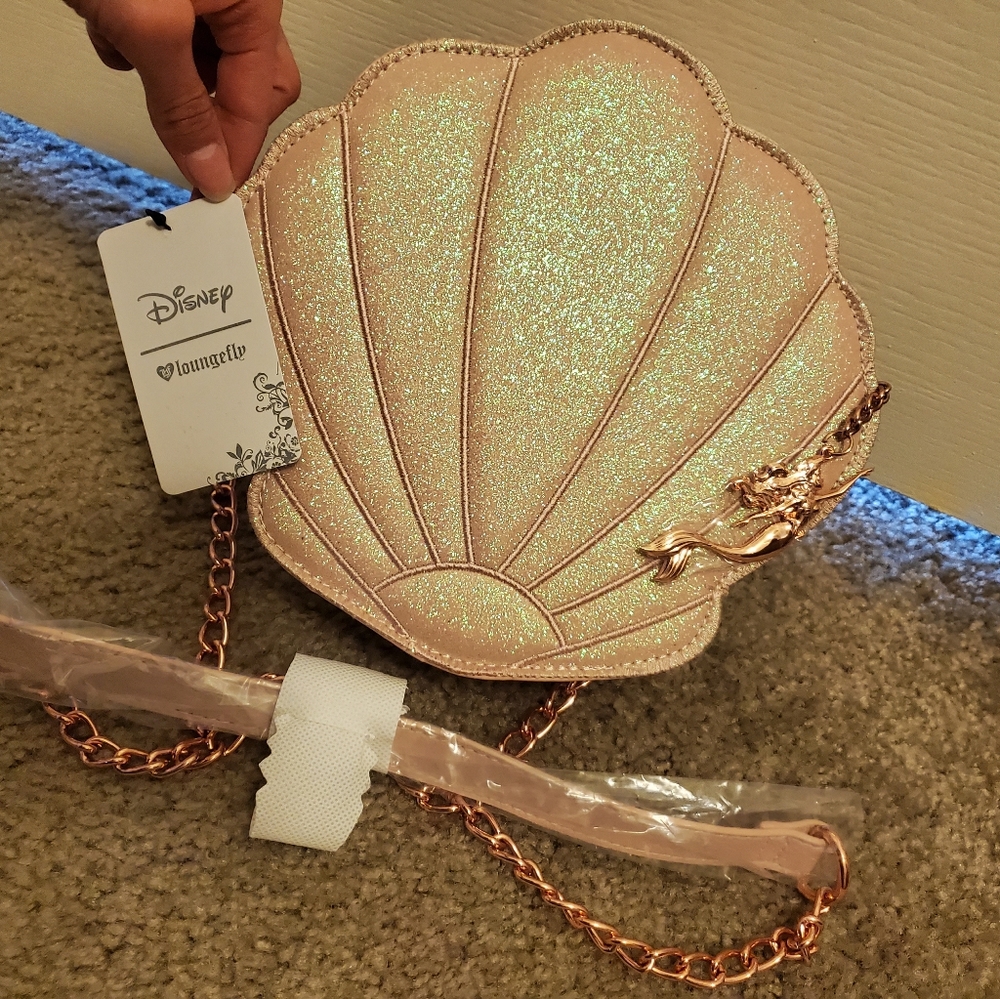 Loungefly Disney Ariel Little Mermaid glitter purse